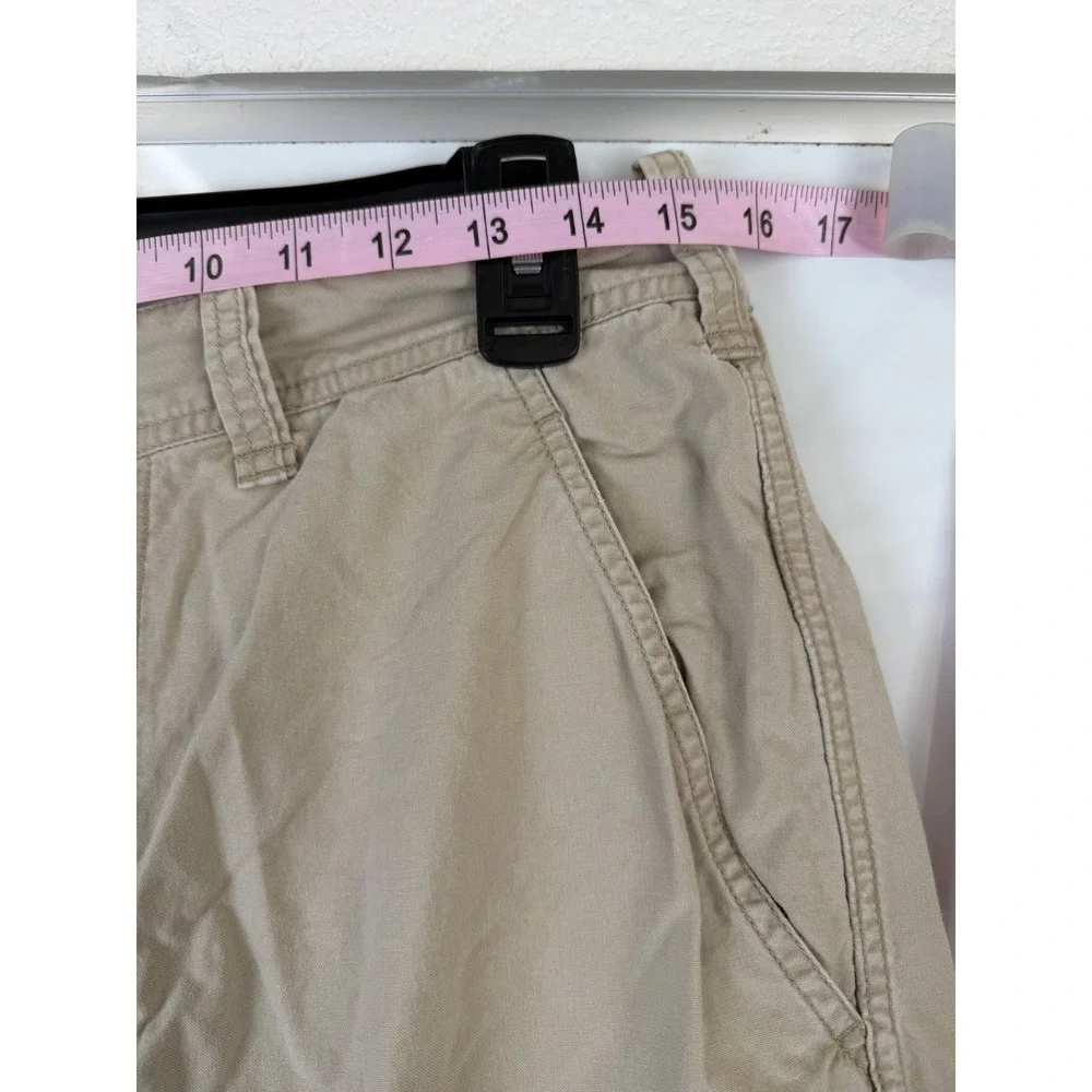 Polo Jeans Co Ralph Lauren Men's Beige Cargo Shorts Cotton Canvas Zip Pockets 29